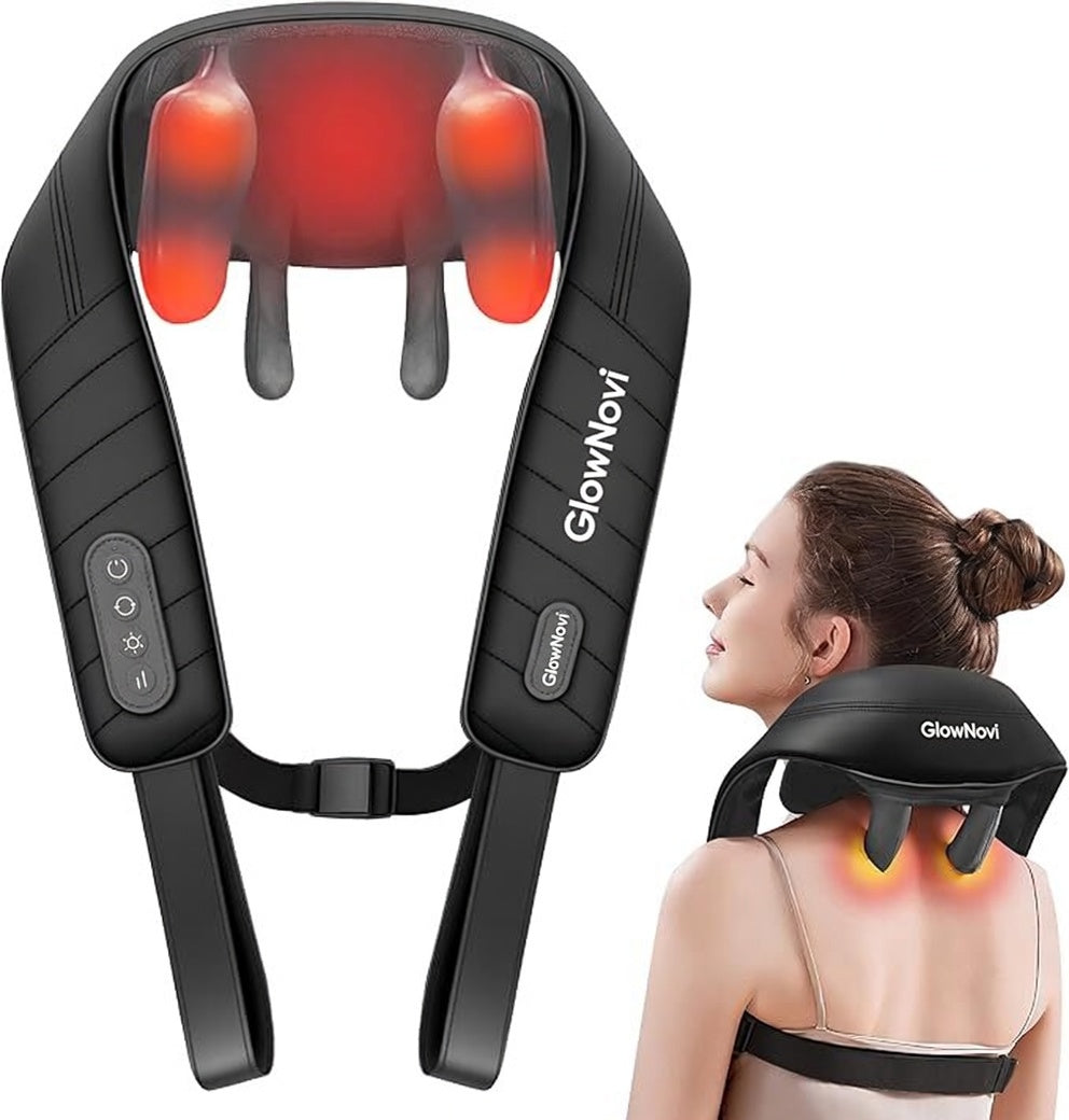 Neck Massager Cordless Shiatsu with Heat Deep Tissue Women