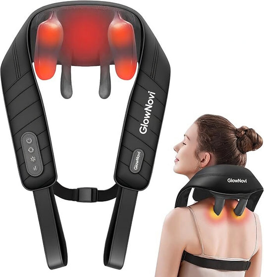 Neck Massager Cordless Shiatsu with Heat Deep Tissue Women