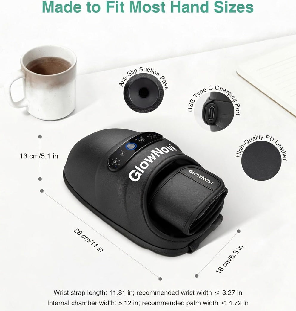 Hand Massager with Heat + Compression Arthritis Carpal Tunnel