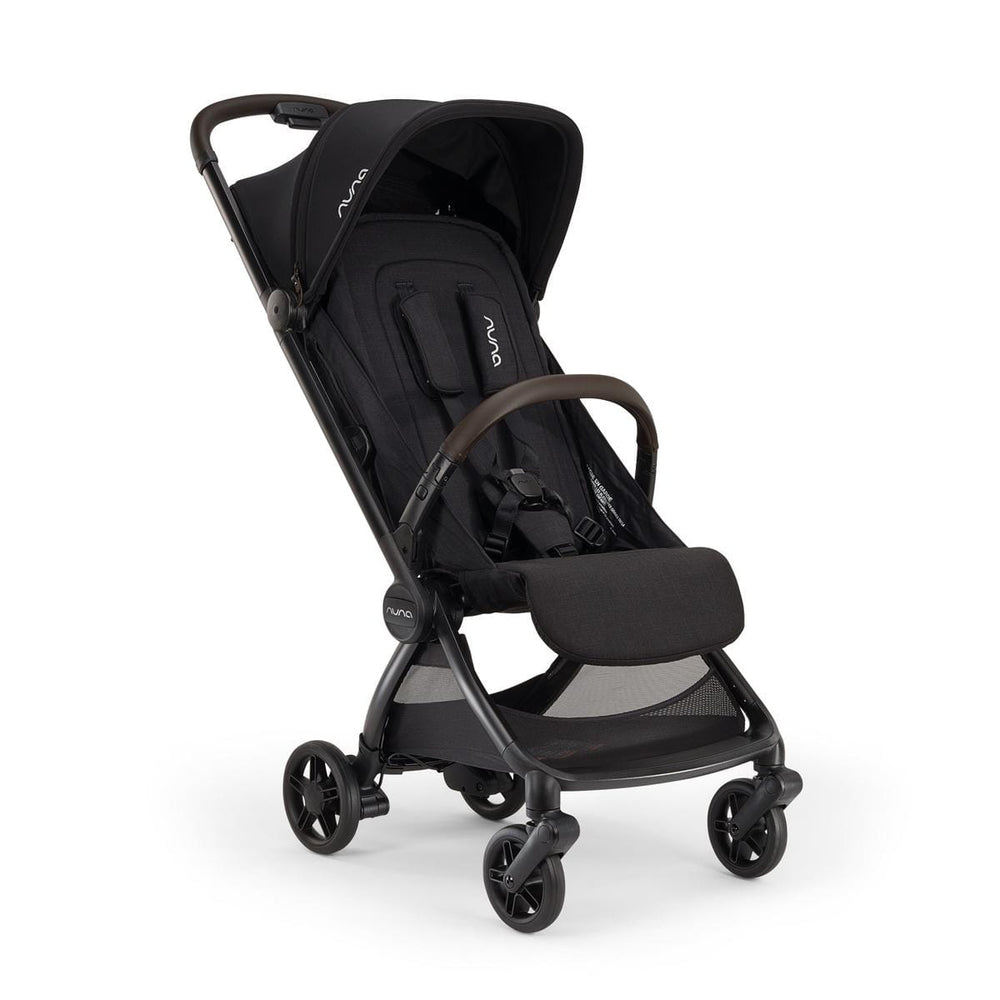 Nuna VIAA cabn Lightweight & Compact Stroller - Caviar