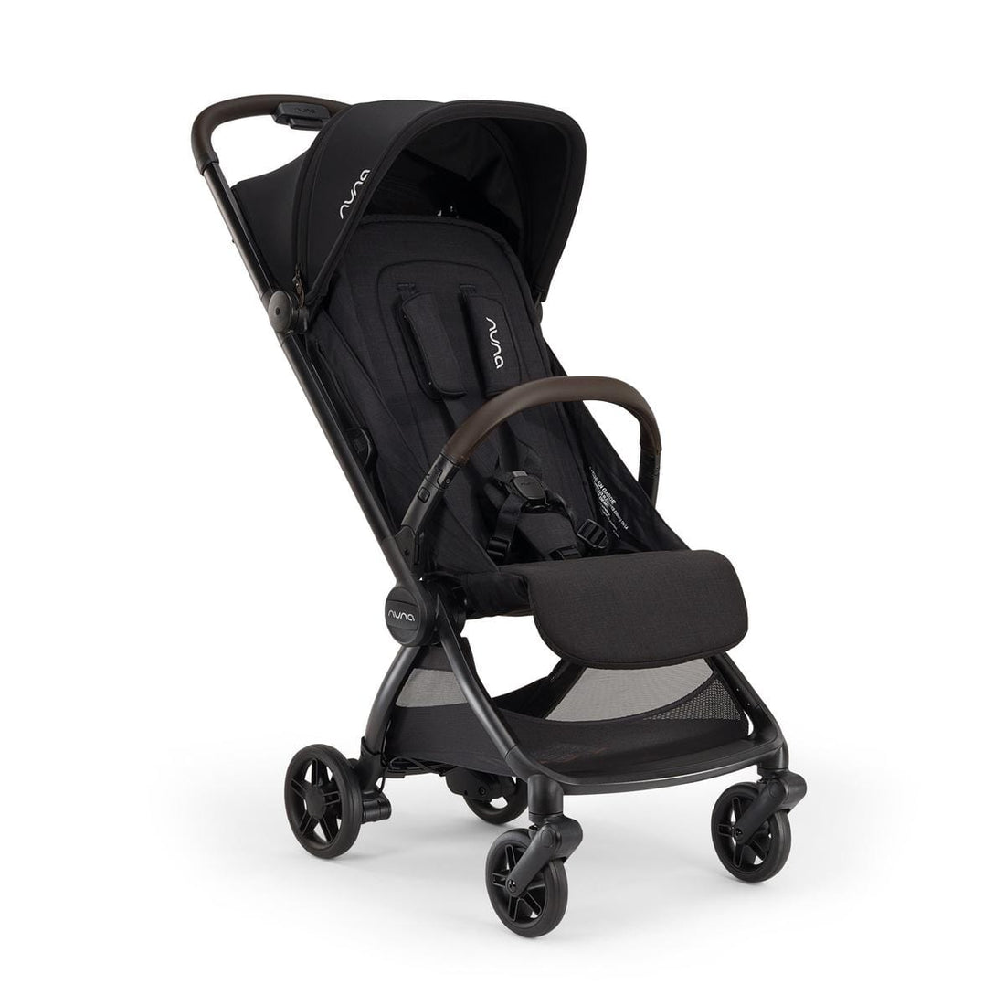 Nuna VIAA cabn Lightweight & Compact Stroller - Caviar