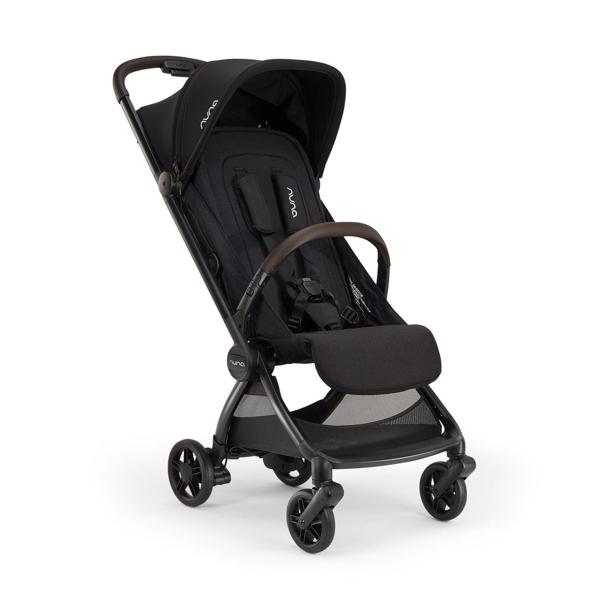 Nuna VIAA cabn Lightweight & Compact Stroller - Caviar