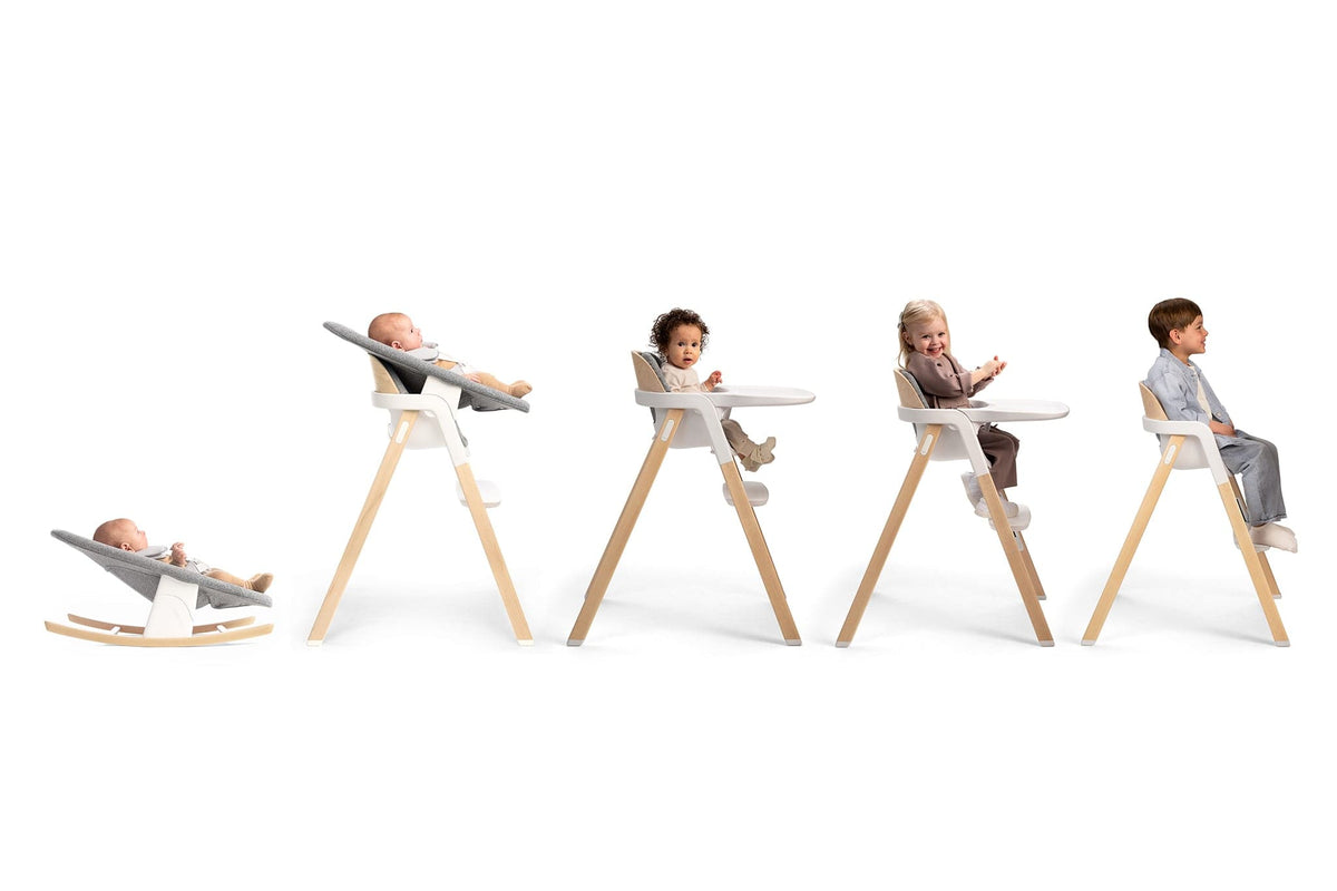 Nuna BRYN High Chair + Newborn Rocker Bundle - Sanderson