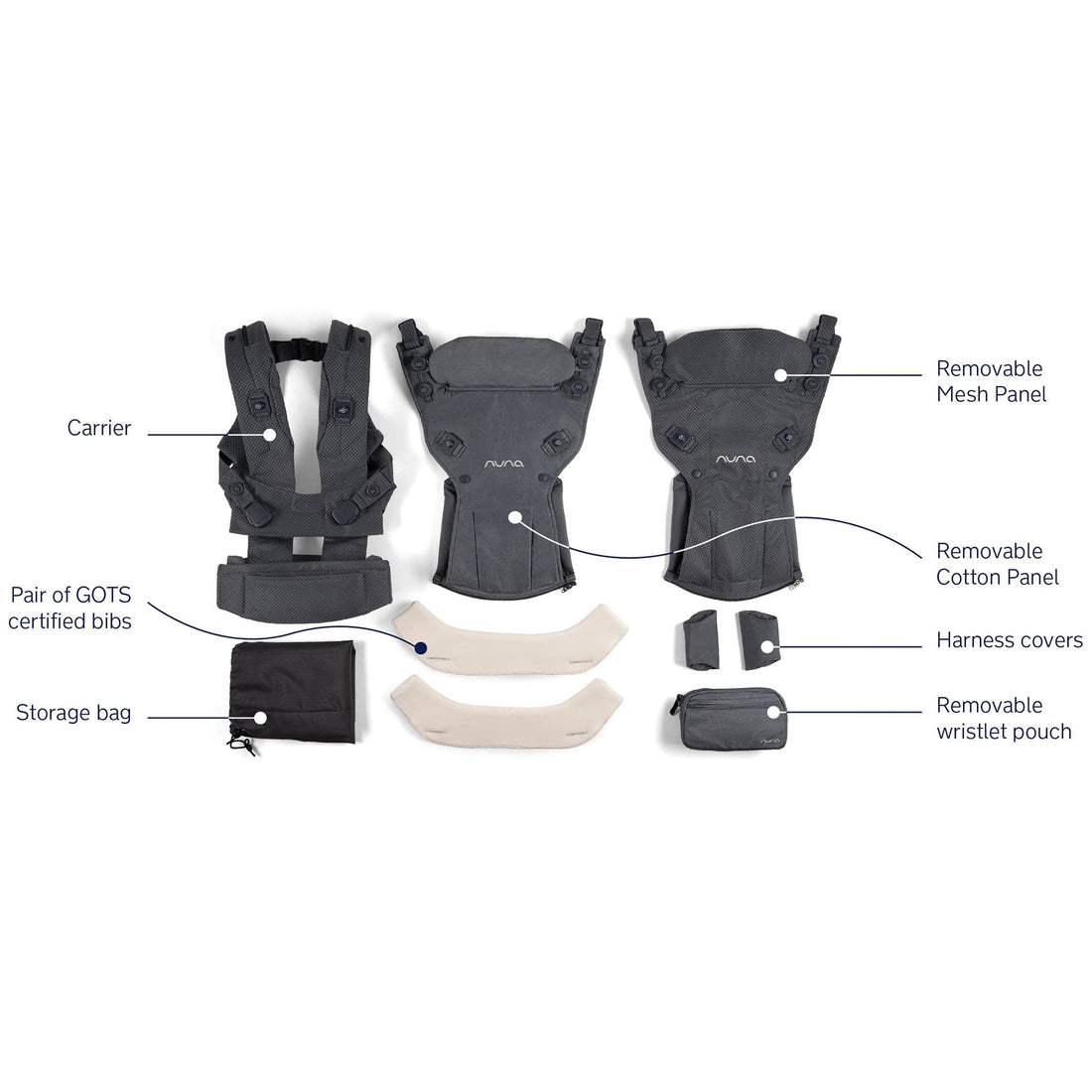 Nuna CUDL deux Baby Carrier - Denim