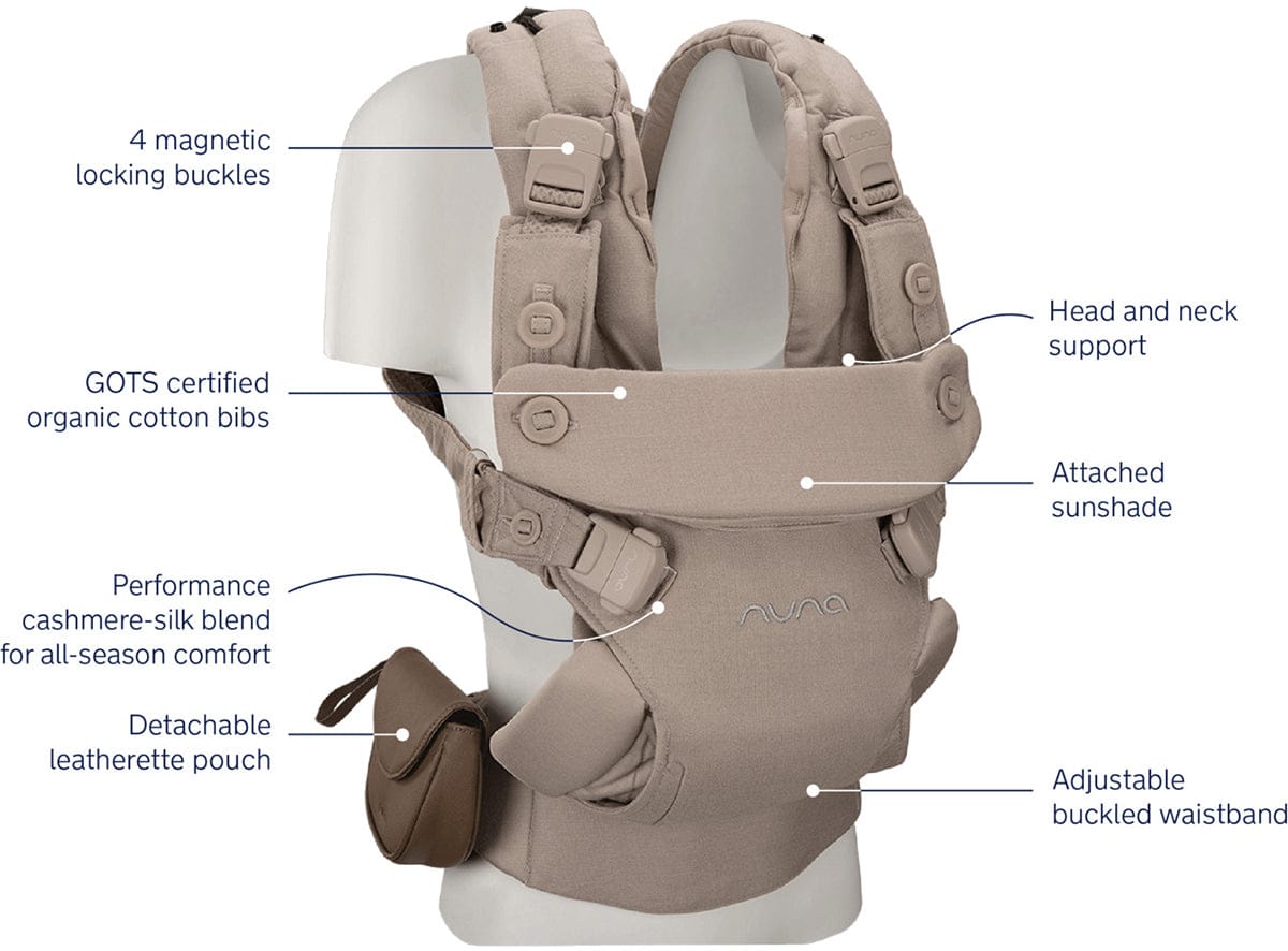 Nuna CUDL Luxe 4-in-1 Baby Carrier - Quartz