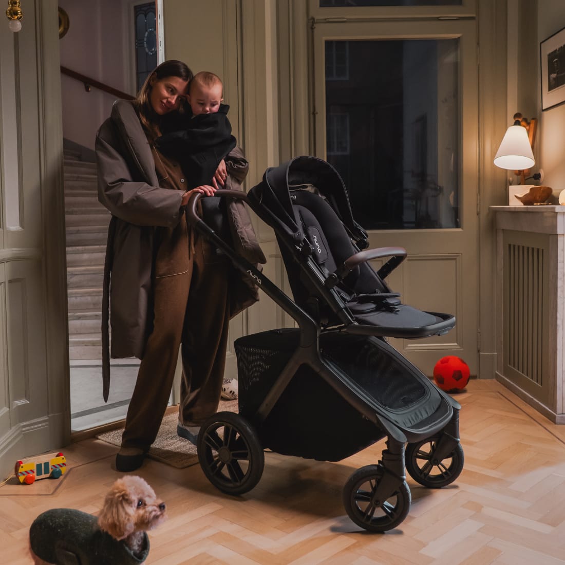 Nuna DEMI icon Stroller + PIPA RX Infant Car Seat Travel System - Caviar