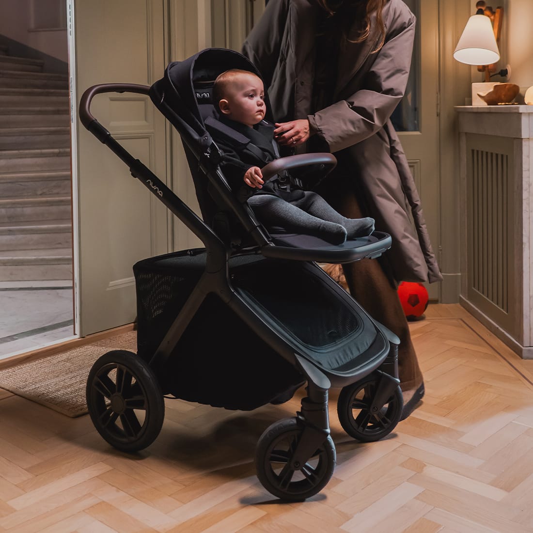 Nuna DEMI icon Stroller + PIPA RX Infant Car Seat Travel System - Caviar