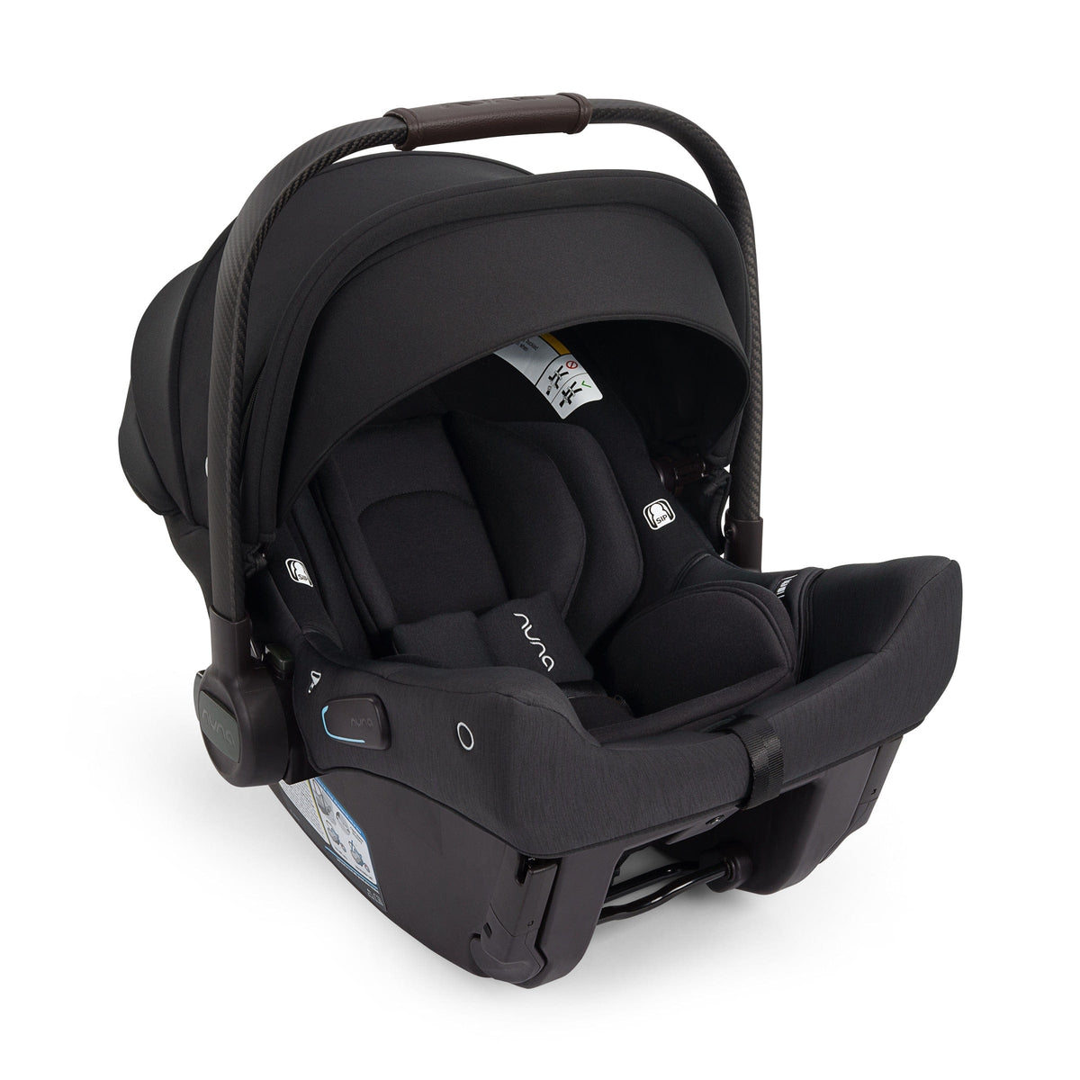 Nuna Flex Stroller Frame + PIPA urbn Baseless Infant Car Seat Travel System - Caviar