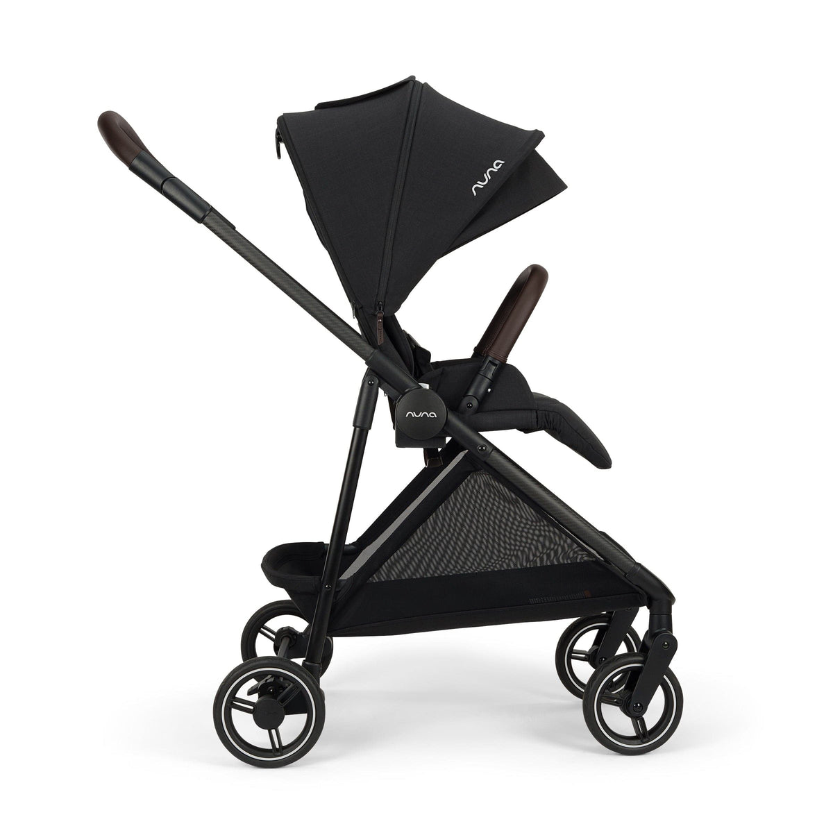 Nuna Flex Stroller + PIPA urbn Baseless Infant Car Seat Travel System Bundle - Caviar