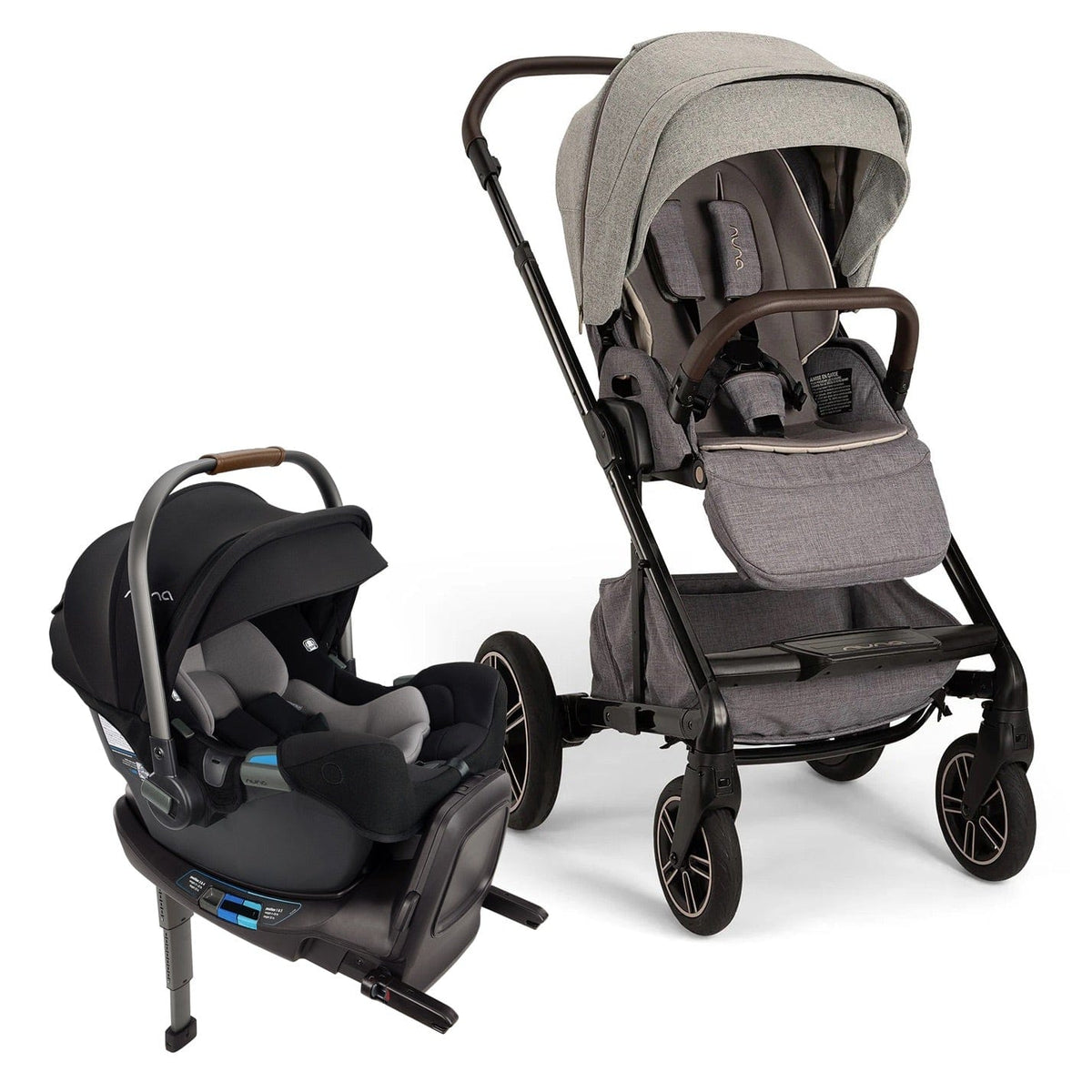 Nuna MIXX next + PIPA RX Stroller & Car Seat Travel System Bundle - Monterey / Caviar