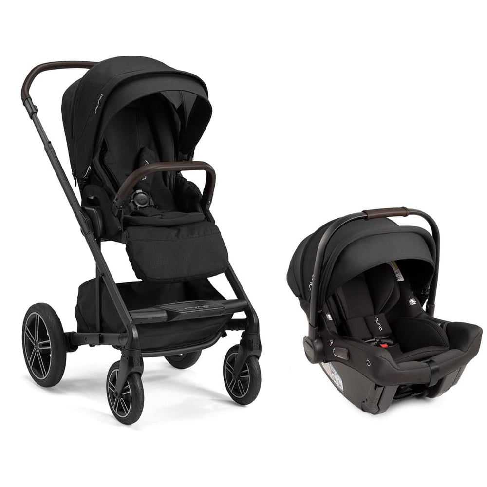 Nuna MIXX next + PIPA urbn Baseless Infant Car Seat Stroller & Car Seat Travel System - Caviar / Chocolate