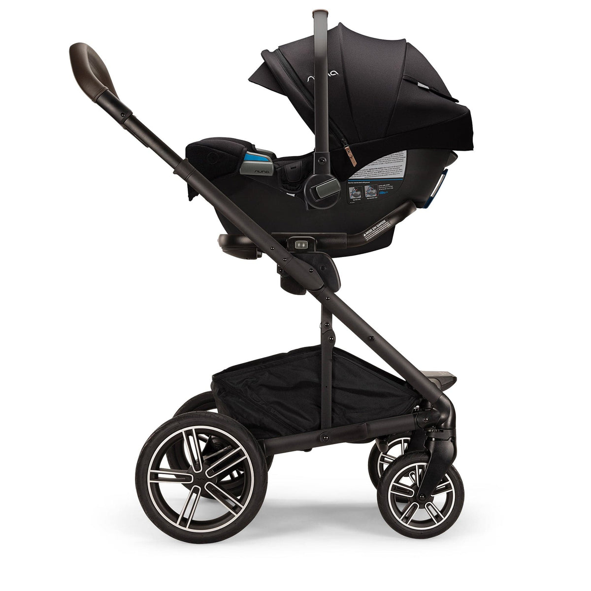 Nuna MIXX next with Magnetic Buckle + PIPA RX Stroller & Car Seat Travel System - Granite