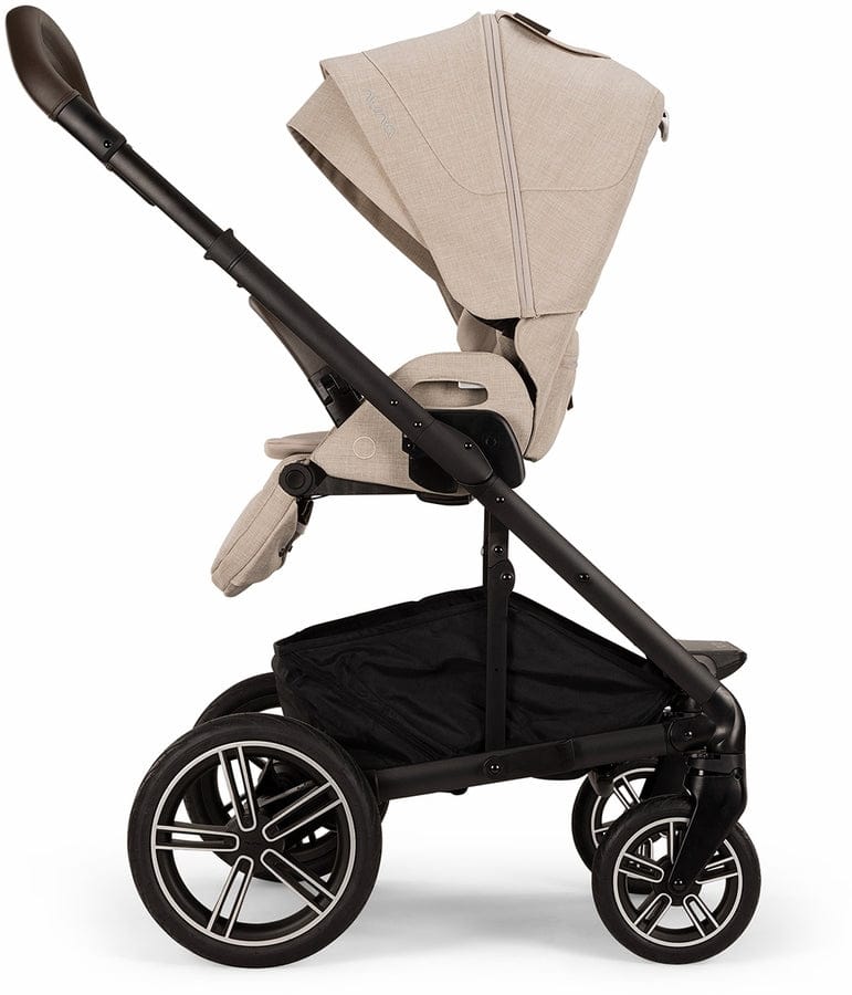 Nuna MIXX next with Magnetic Buckle + PIPA aire RX Stroller & Car Seat Travel System Bundle - Biscotti / Biscotti