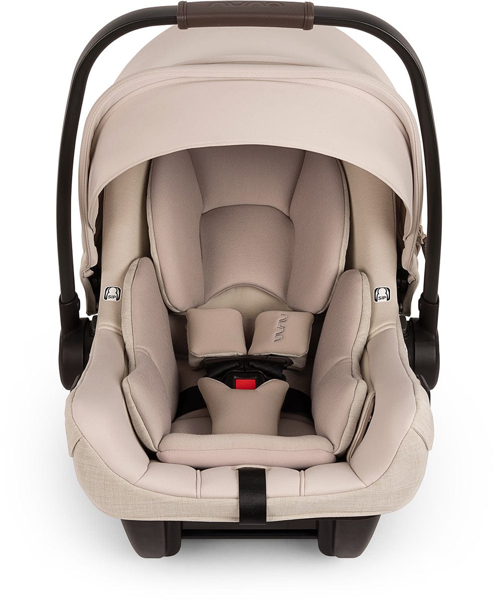 Nuna MIXX next with Magnetic Buckle + PIPA aire RX Stroller & Car Seat Travel System Bundle - Biscotti / Biscotti