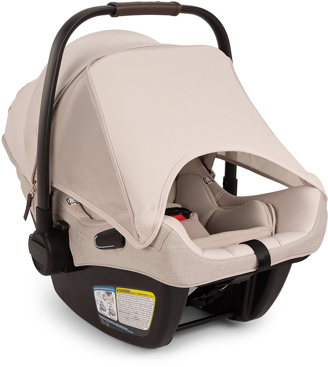 Nuna PIPA aire RX Infant Car Seat + PIPA RELX Base with Load Leg - Biscotti