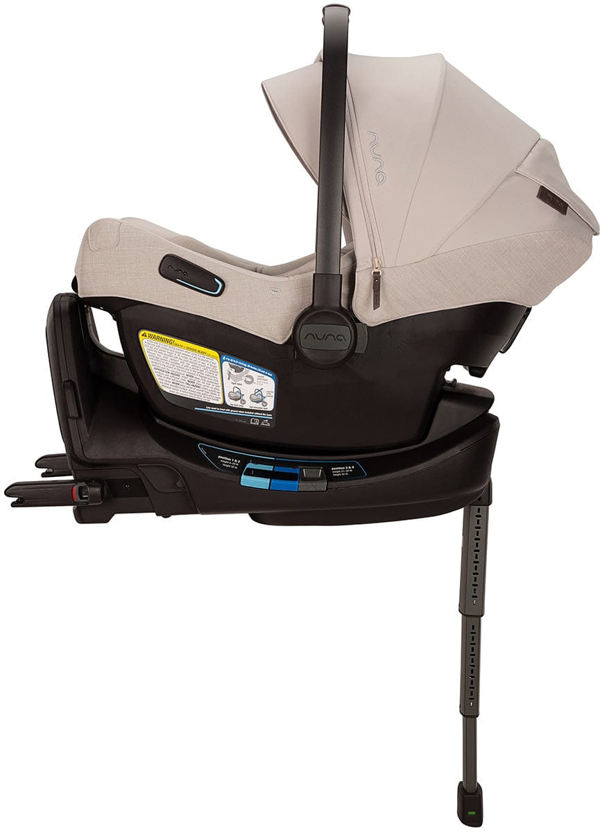 Nuna PIPA aire RX Infant Car Seat + PIPA RELX Base with Load Leg - Biscotti