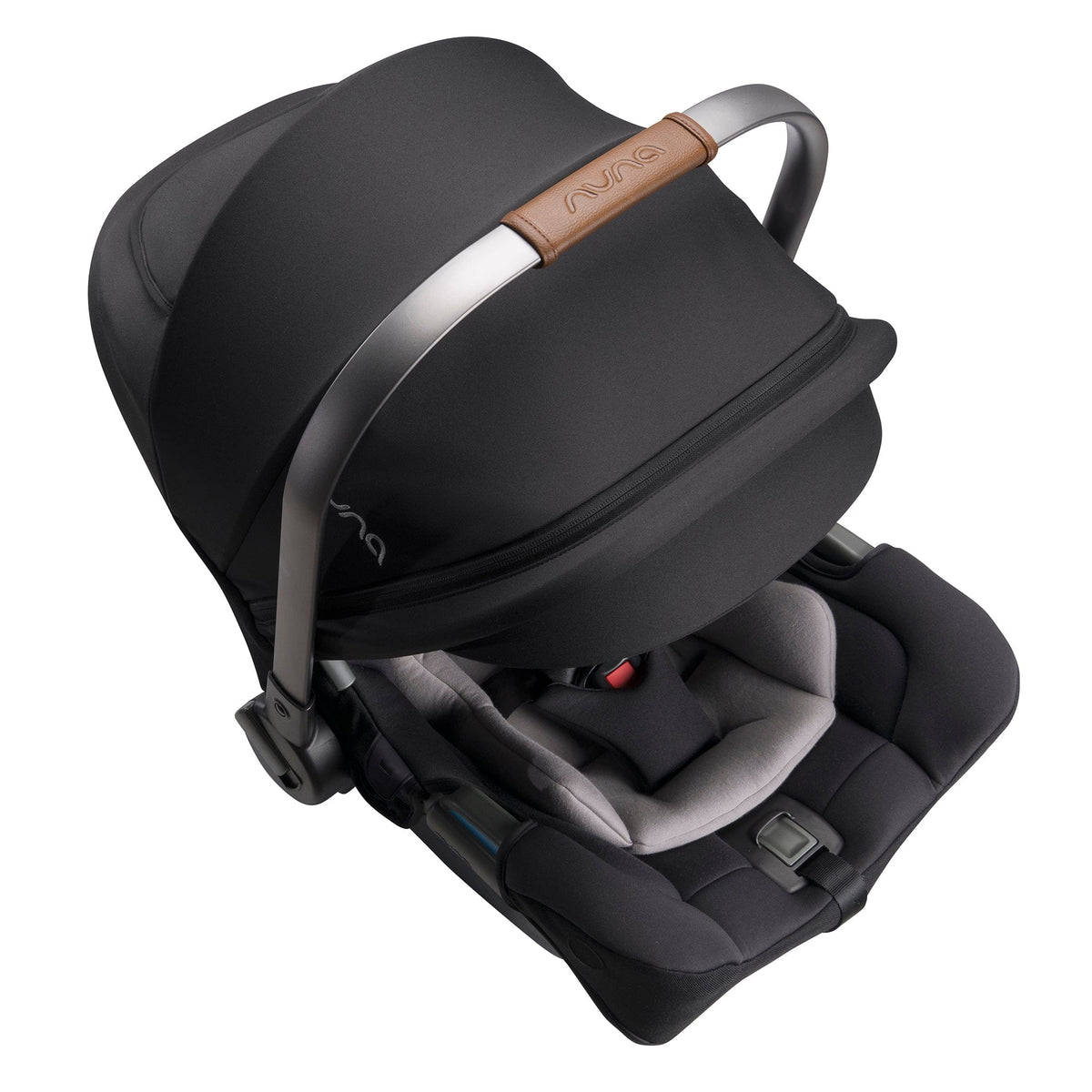 Nuna PIPA RX Infant Car Seat + RELX Base with Load Leg - Caviar / Cognac