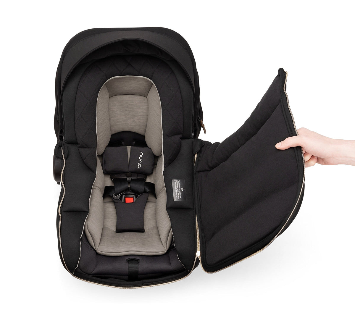 Nuna PIPA Series Winter Footmuff - Caviar