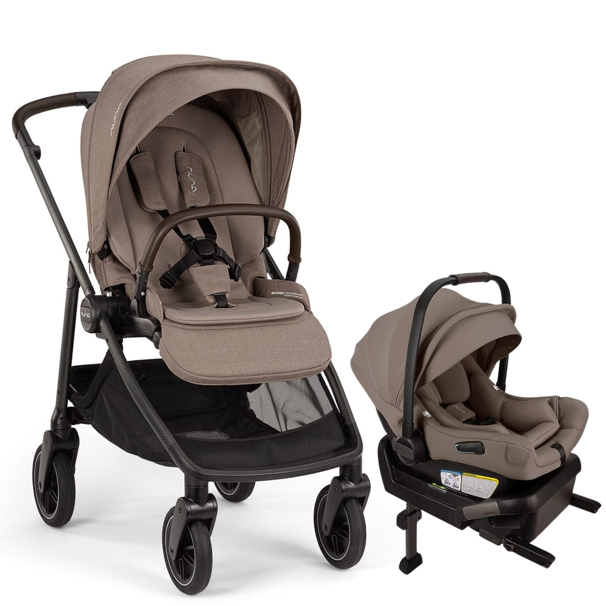 Nuna SWIV + PIPA aire Stroller & Car Seat Travel System Bundle - Cedar