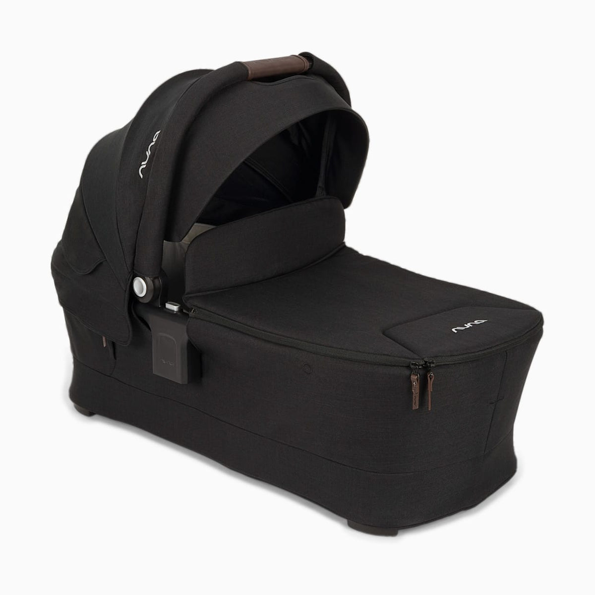 Nuna SWIV & TRIV Series Bassinet + Stand - Caviar / Chocolate
