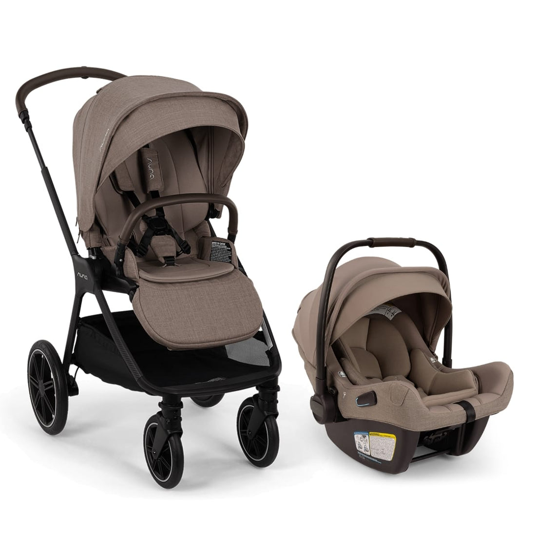 Nuna TRIV lx + PIPA aire RX Stroller & Car Seat Travel System Bundle - Cedar