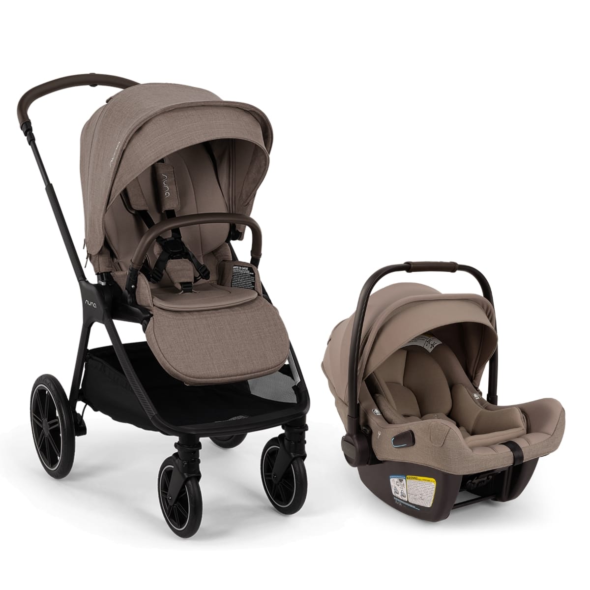 Nuna TRIV lx + PIPA aire RX Stroller & Car Seat Travel System Bundle - Cedar