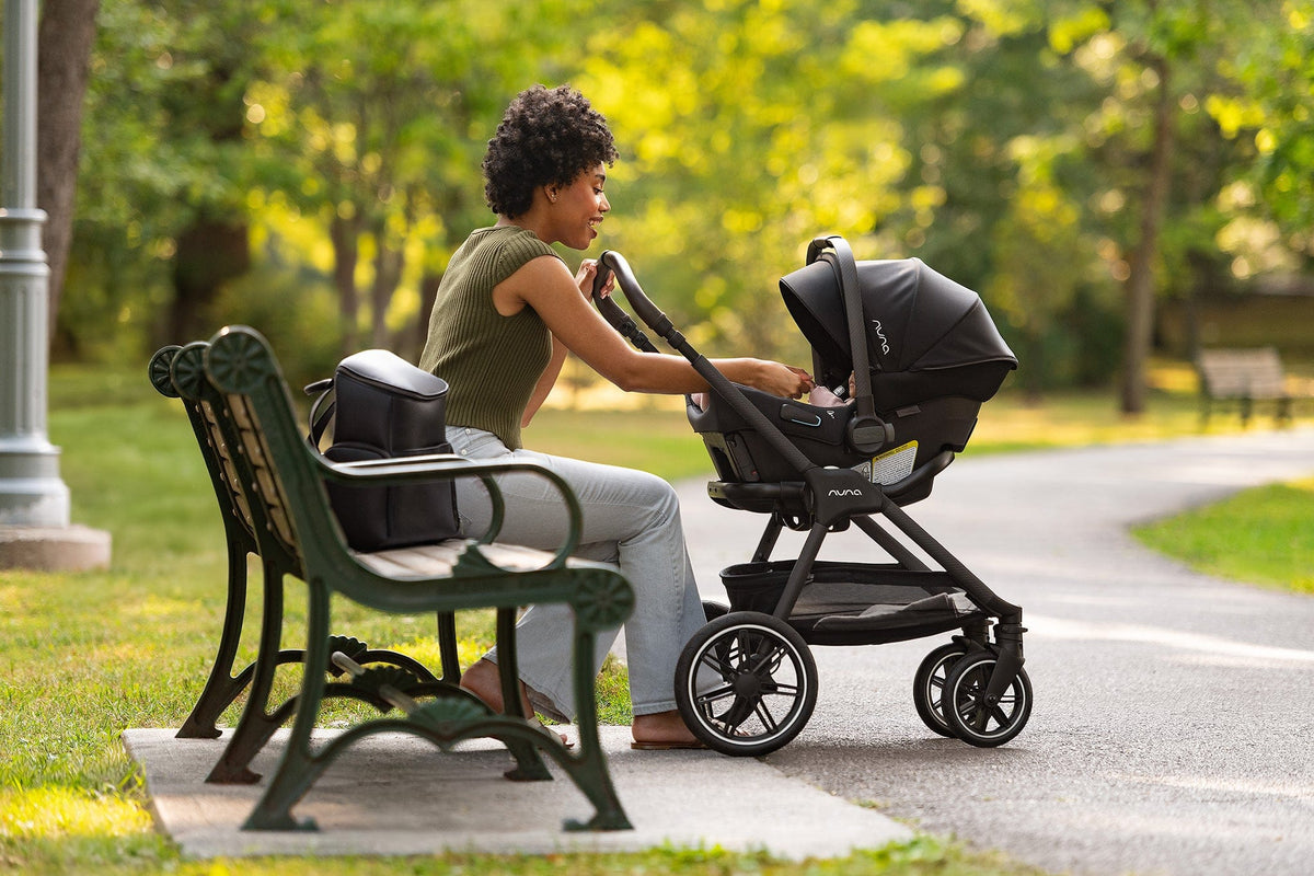 Nuna TRIV lx + PIPA urbn Baseless Infant Car Seat Stroller & Car Seat Travel System - Caviar