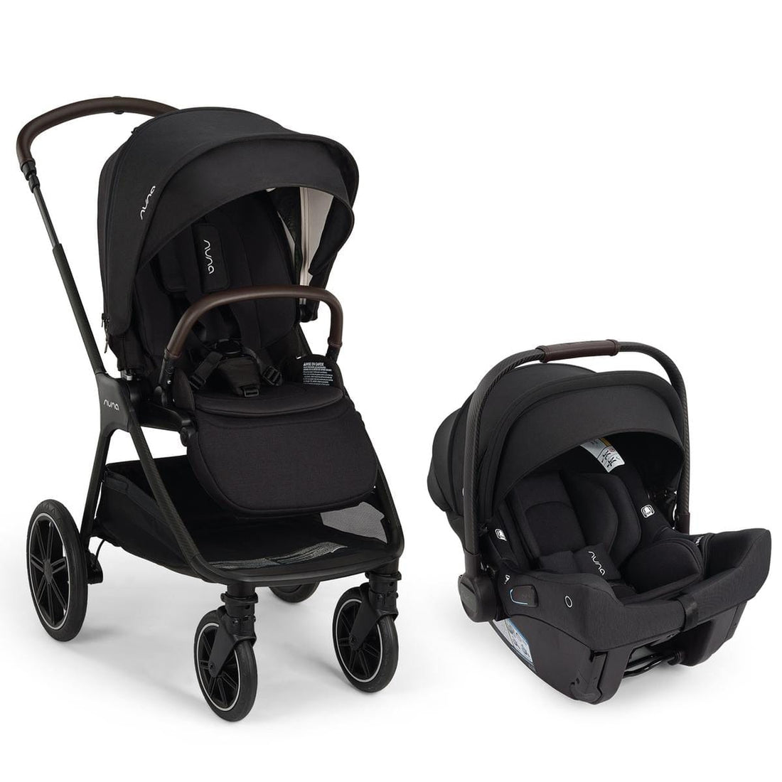 Nuna TRIV lx + PIPA urbn Baseless Infant Car Seat Stroller & Car Seat Travel System - Caviar