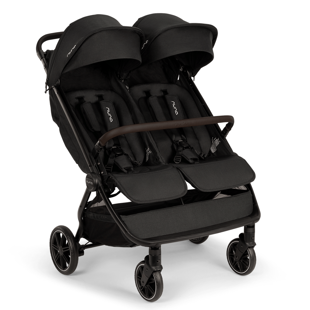 Nuna TRVL dubl Lightweight Side by Side Double Stroller - Caviar