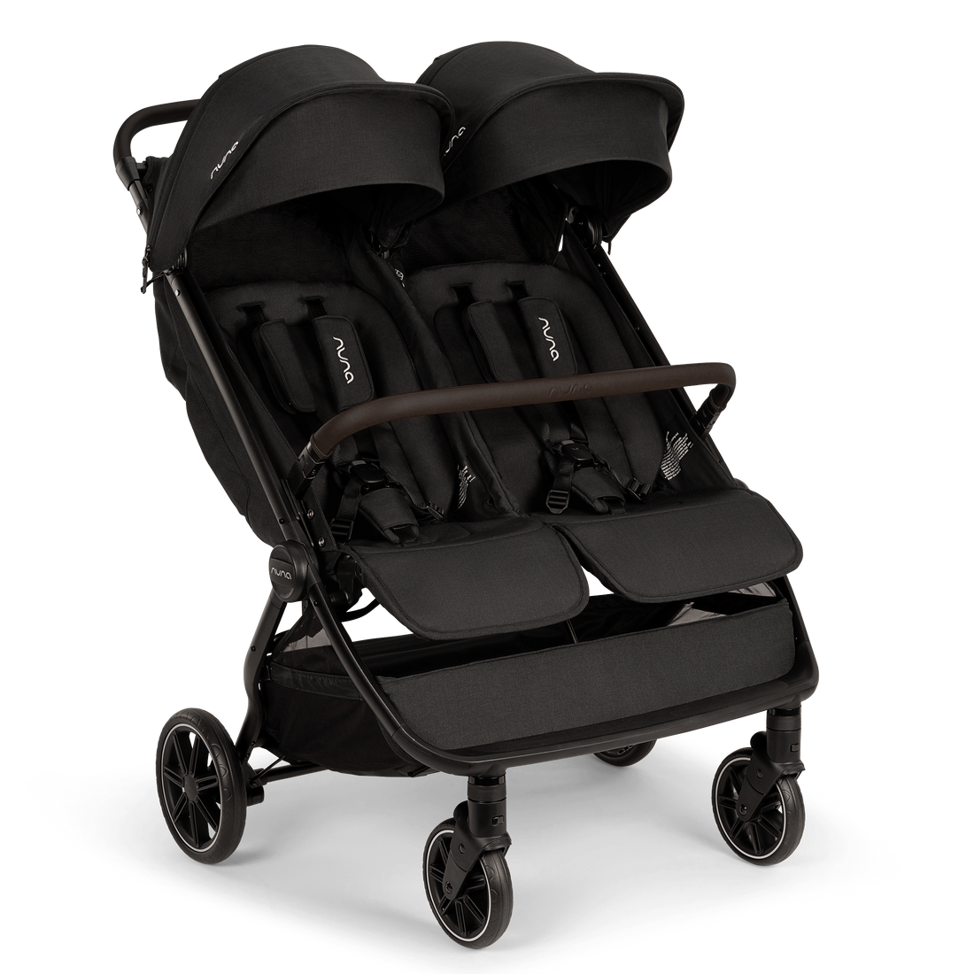 Nuna TRVL dubl Lightweight Side by Side Double Stroller - Caviar
