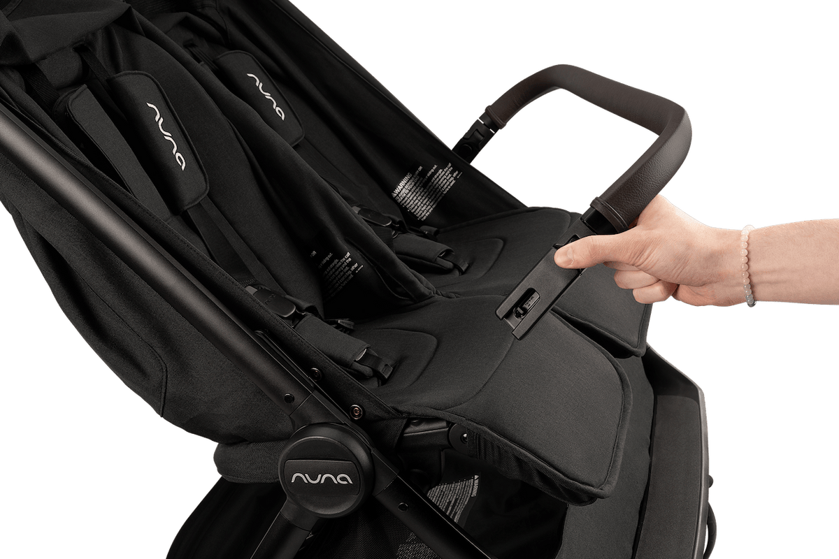 Nuna TRVL dubl Lightweight Side by Side Double Stroller - Caviar
