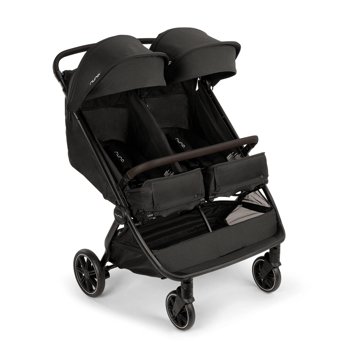Nuna TRVL dubl Lightweight Side by Side Double Stroller - Caviar