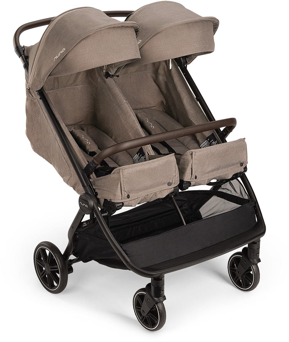 Nuna TRVL dubl + PIPA aire Stroller & Car Seat Travel System Bundle - Cedar