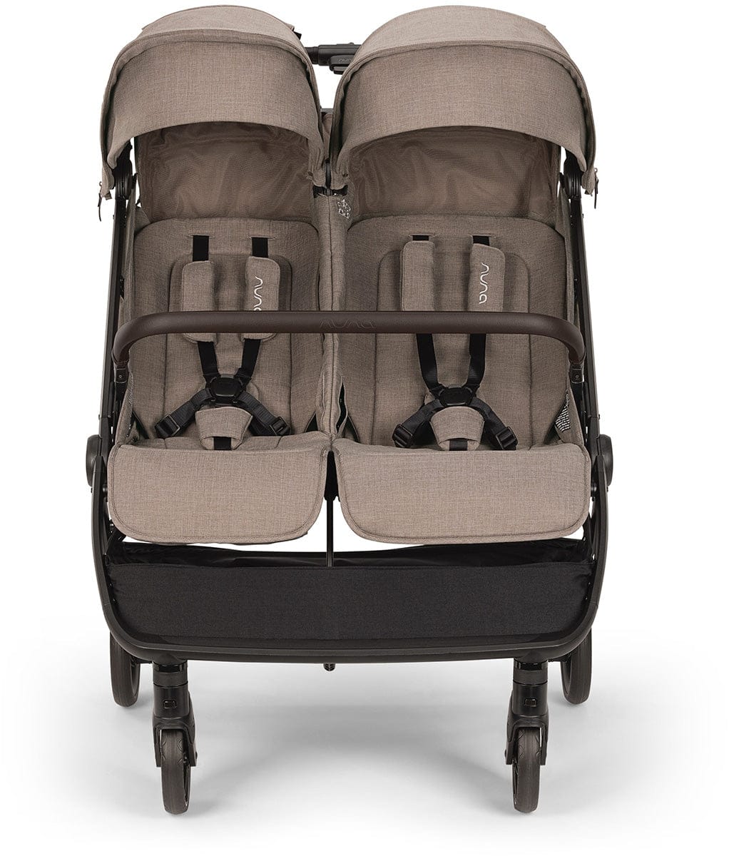 Nuna TRVL dubl + PIPA aire Stroller & Car Seat Travel System Bundle - Cedar