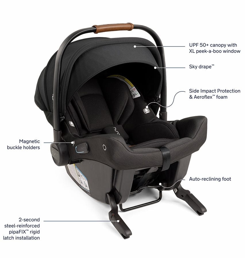 Nuna TRVL LX + PIPA urbn Baseless Infant Car Seat Stroller & Car Seat Travel System - Cedar