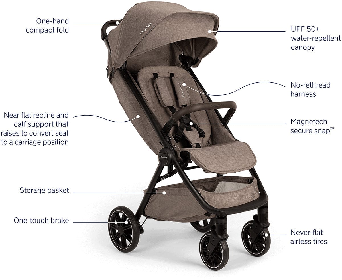 Nuna TRVL LX + PIPA urbn Baseless Infant Car Seat Stroller & Car Seat Travel System - Cedar