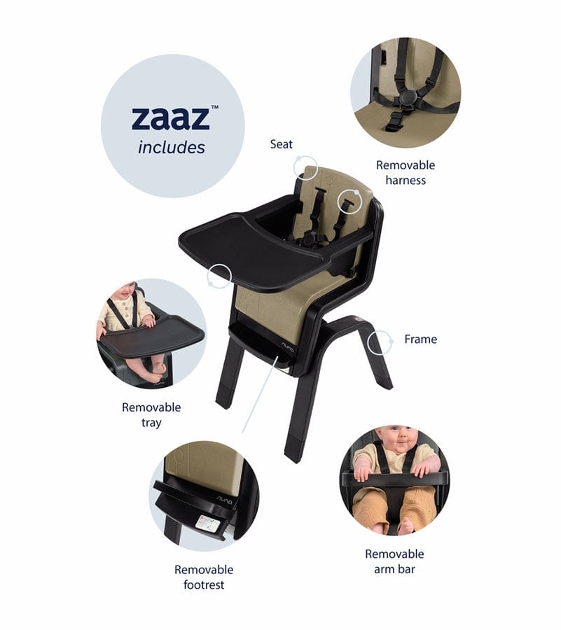 Nuna ZAAZ High Chair - Carbon