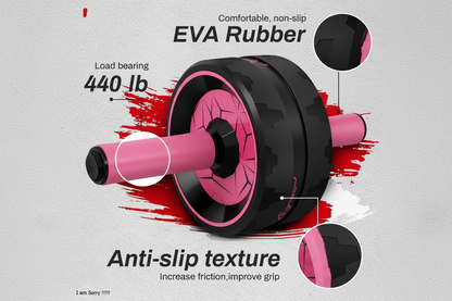 Ab Roller Wheel with Knee Pad for Core Training