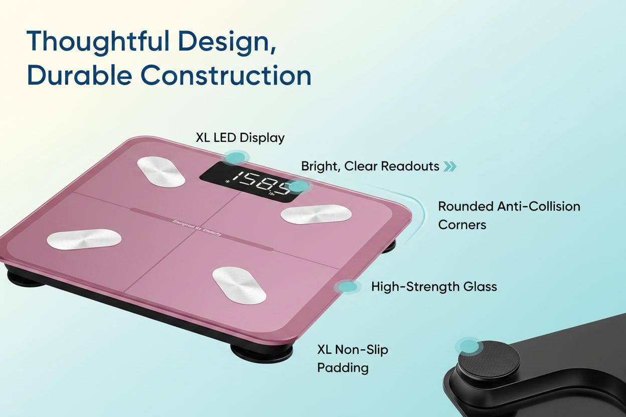Smart Bluetooth Body Weight & BMI Digital Scale
