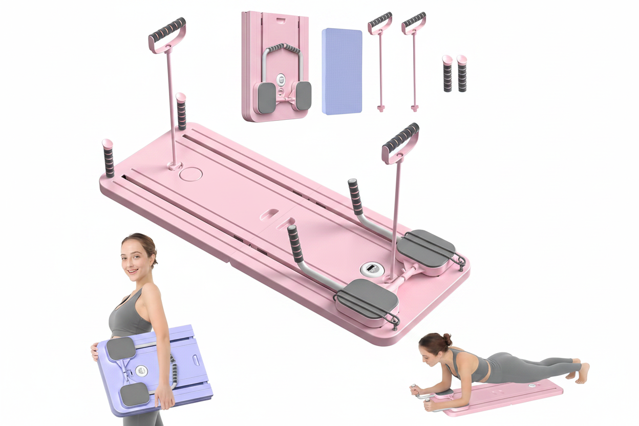 5-in-1 Foldable Pilates Reformer Board for Home