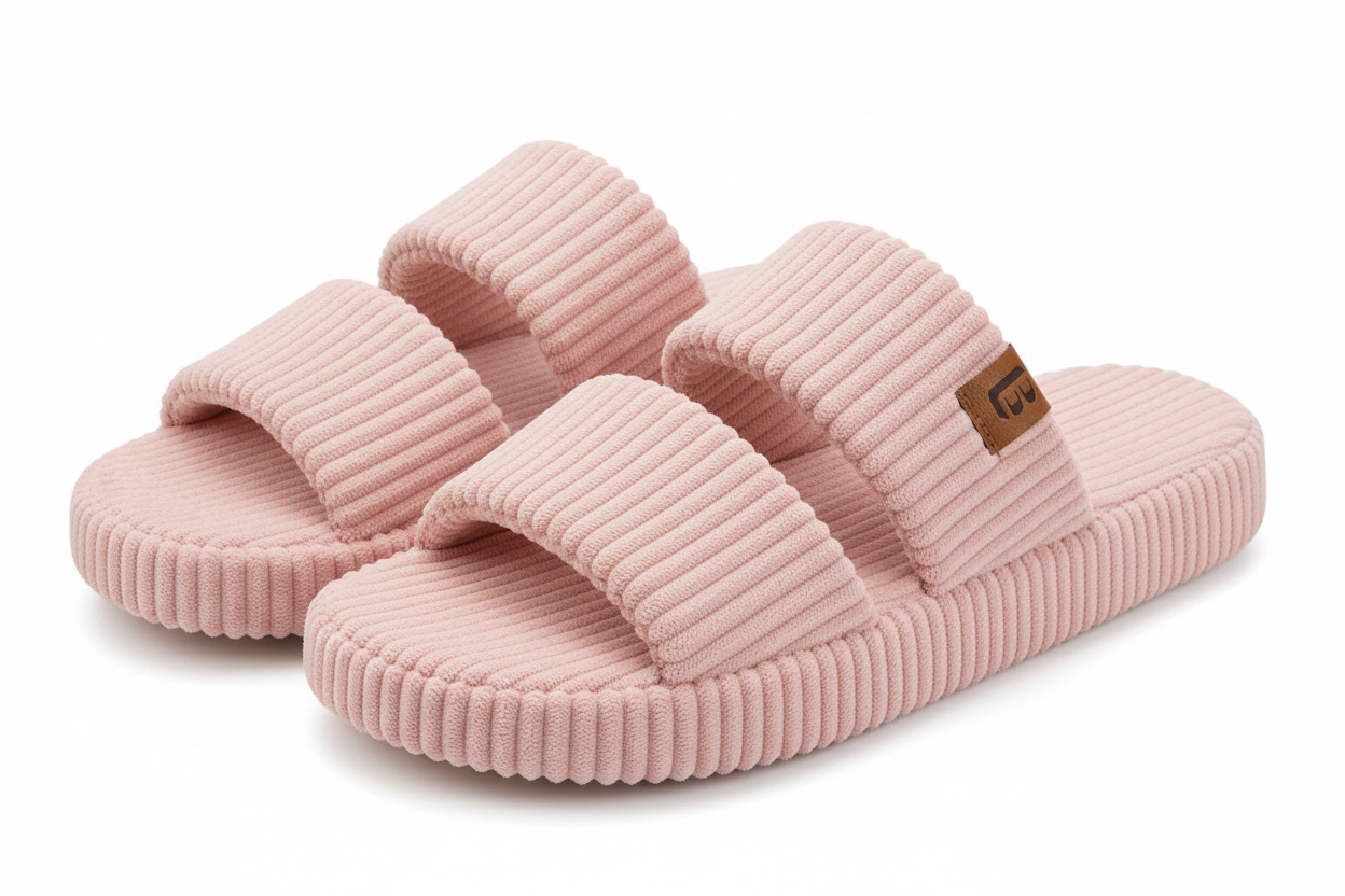 Women's Memory Foam Open Toe House Slippers