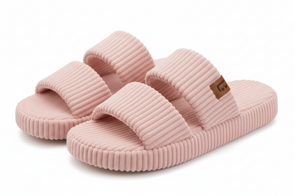 Women's Memory Foam Open Toe House Slippers
