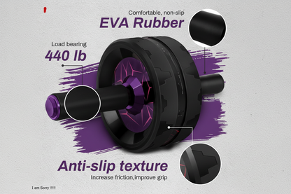 Ab Roller Wheel with Knee Pad for Core Training