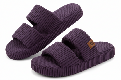 Women's Memory Foam Open Toe House Slippers