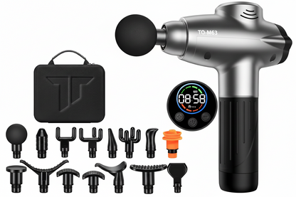 Deep Tissue Massage Gun with Multiple Attachments