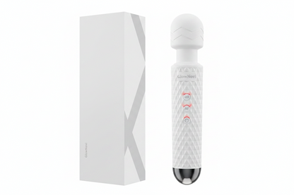 Cordless Handheld Wand Massager with 8 Speeds & 20 Modes