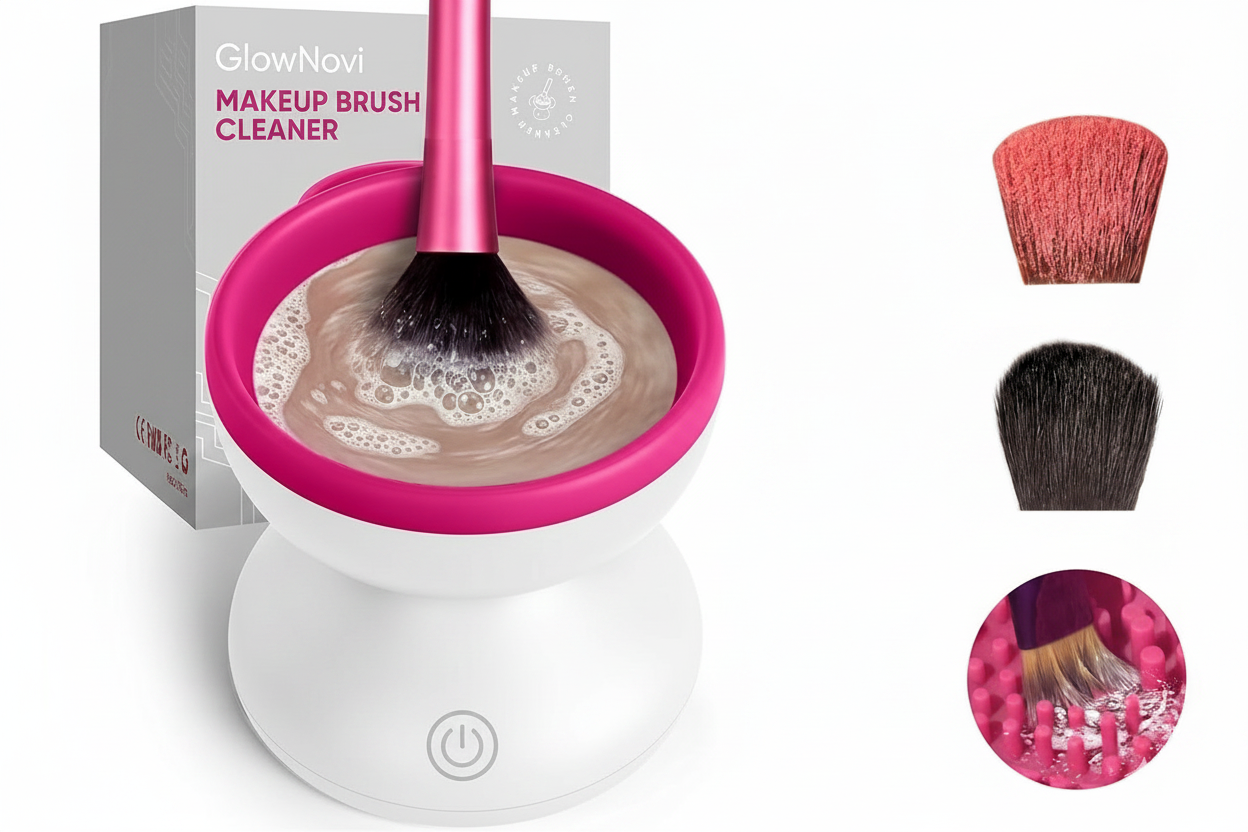 Electric Makeup Brush Cleaner Machine – Fast Spinning Washer